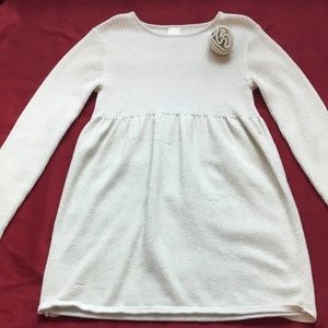 Formal Cream Gymboree Dress. Long Sleeve. Medium.